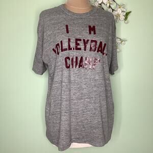 Vintage I M Volleyball Champ Sportswear T Shirt 70s 80s Single Stitch Ringer USA